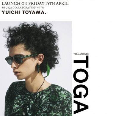 TOGA × YUICHI TOYAMA.コラボレーションサングラスが4月15日(金)発売。