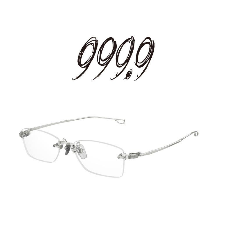 999.9（フォーナインズ） 最新コレクションより、リムレスフレームやサングラスラインfeelsun（フィールサン）が入荷。