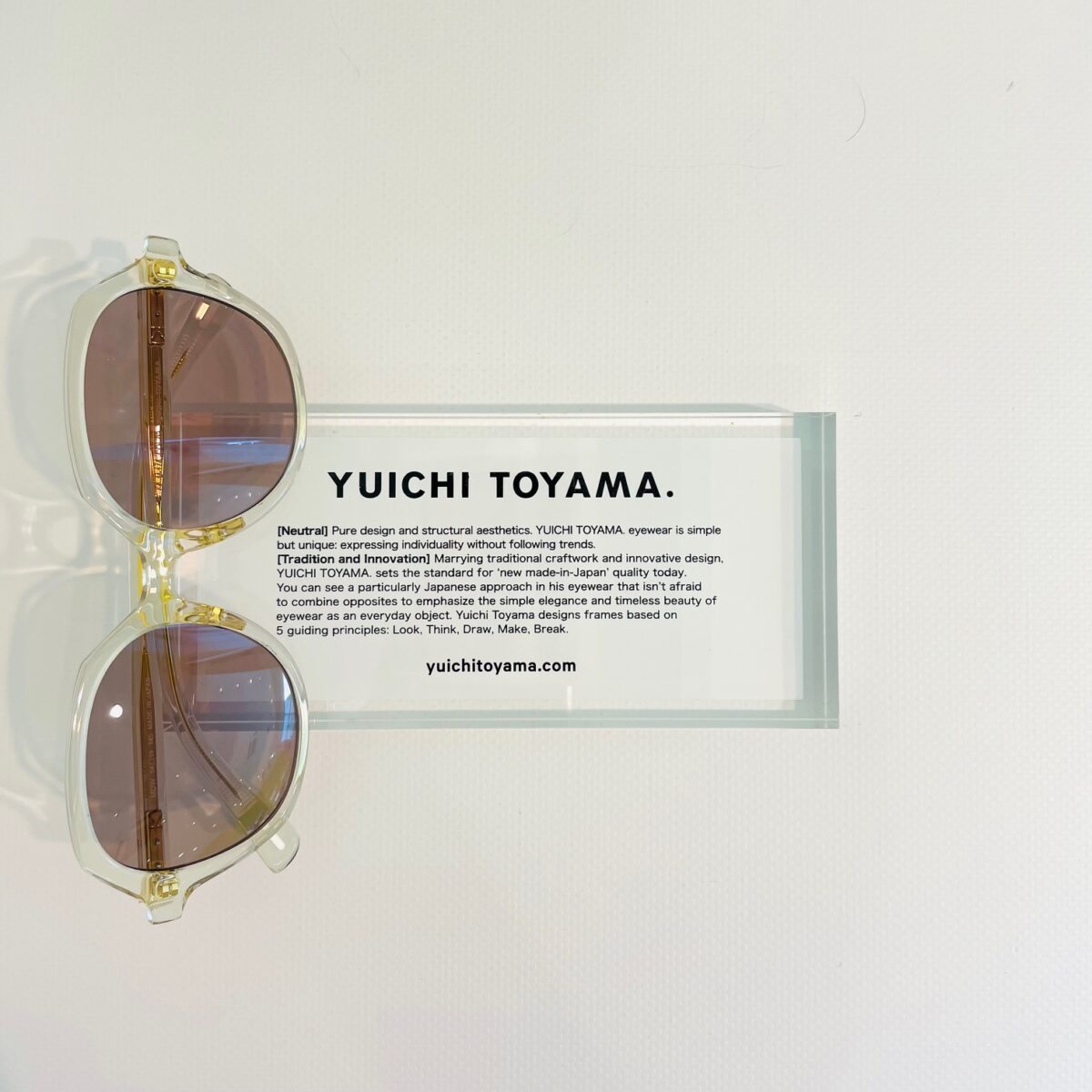 【 YUICHI TOYAMA.(ユウイチトヤマ)】新作サングラス” U-174SG “入荷しました！！