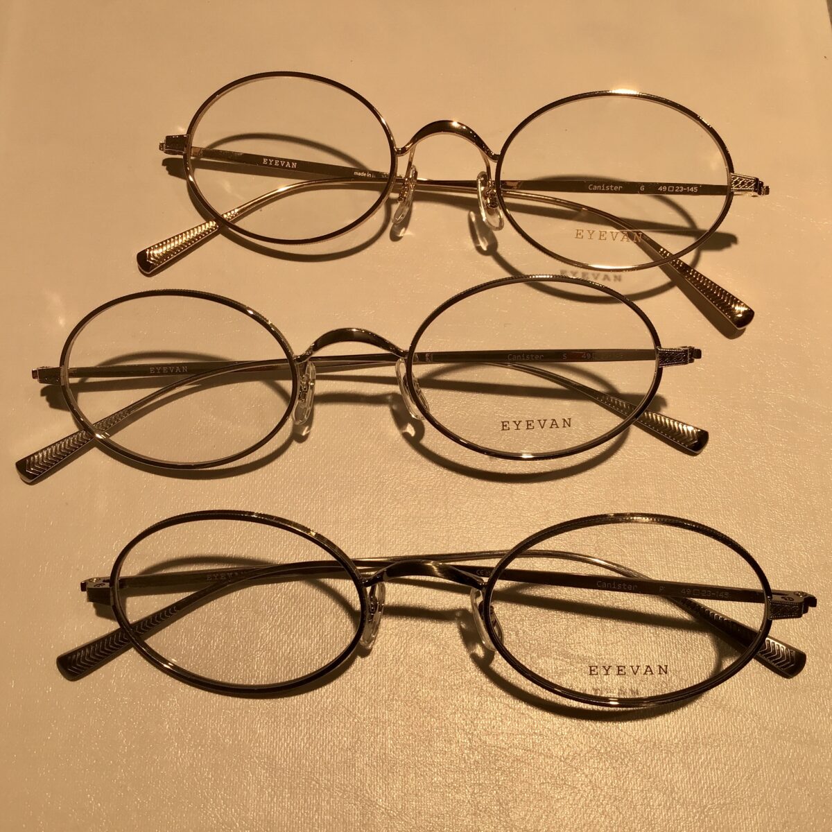 【EYEVAN】25AW ヴィンテージライクなオーバルモデル『Canister』のご紹介です