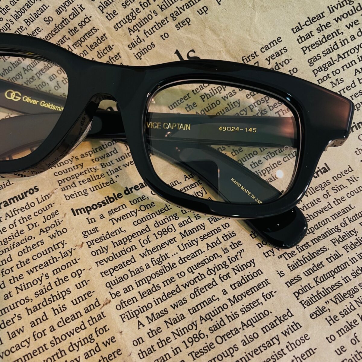 【商品紹介】【 Oliver Goldsmith(オリバーゴールドスミス) 】”VICE CAPTAIN(バイスキャプテン)”のご紹介！！